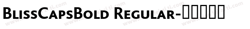 BlissCapsBold Regular字体转换